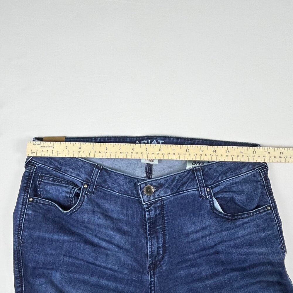 Ariat Denim Skinny Jeans Women’s Mid Rise Stretch Blue Size 33 Regular - Picture 7 of 8